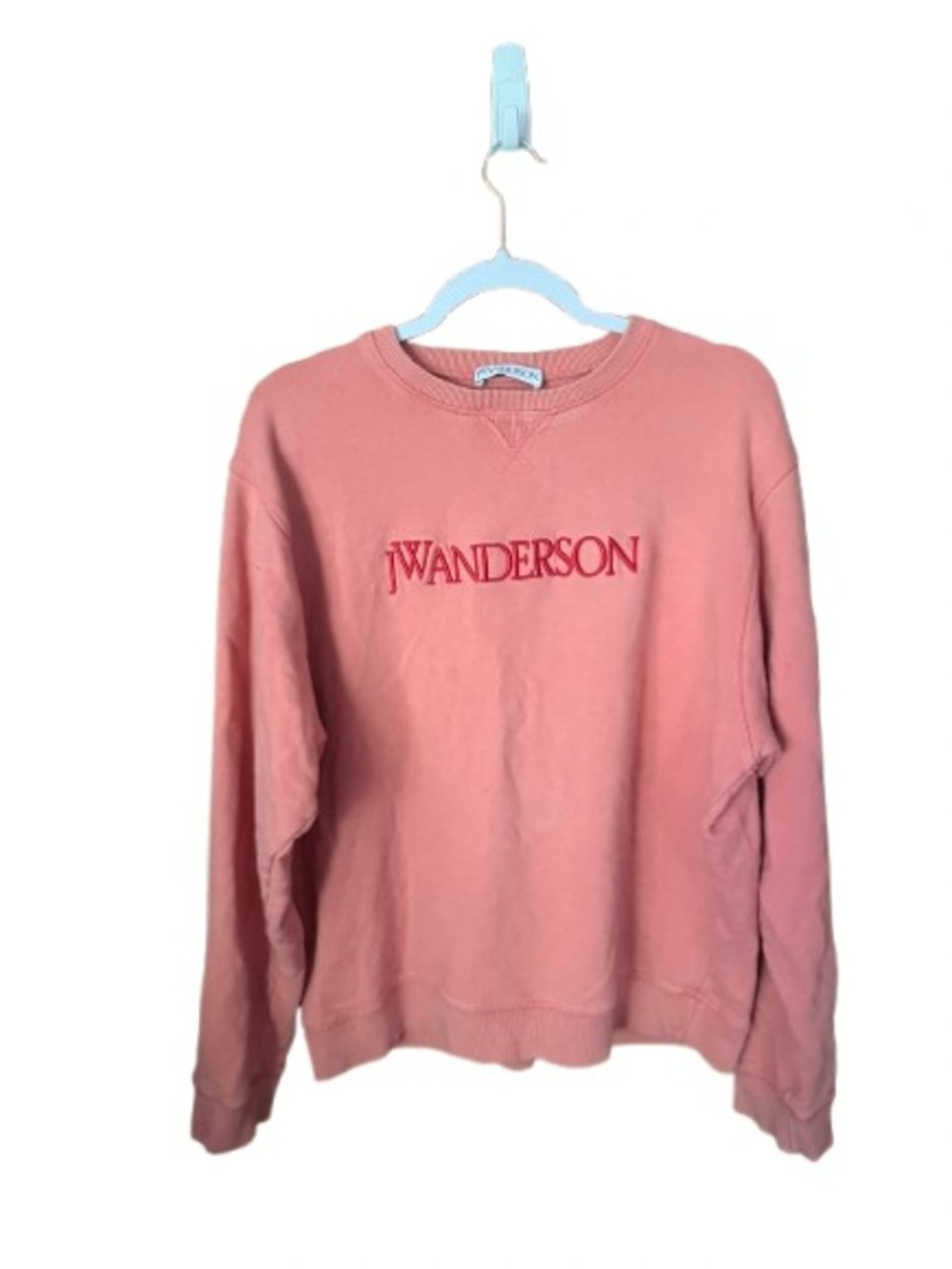 JW Anderson Logo Crew Sweatshirt in Watermelon
